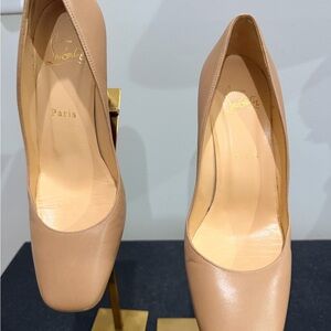 Christian Louboutin Nude Leather Heels